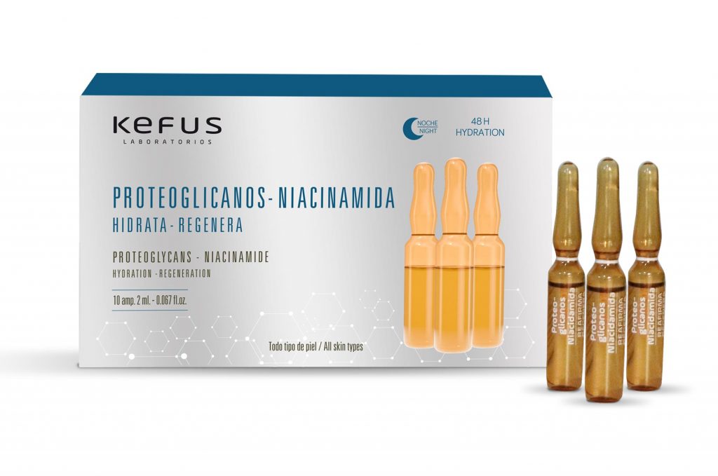 Ampollas Faciales Proteoglicanos Niacinamida Kefus 10 unidades